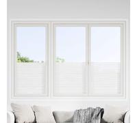 vidaXL Láminas de ventana esmerilada 4 uds PVC patrón de rayas