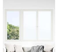 vidaXL Láminas de ventana esmerilada 5 uds PVC blanco