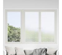 vidaXL Láminas de ventana esmerilada diseño de rayas PVC