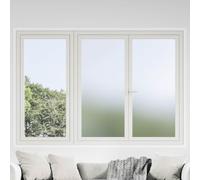 vidaXL Láminas de ventana esmeriladas gris PVC