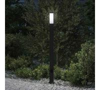 vidaXL Lámpara colgante con salida, 110 cm, negra, IP44