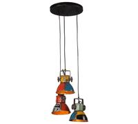 vidaXL Lámpara colgante de colores 25 W E27 30x30x100 cm