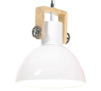 vidaXL Lámpara colgante industrial 25 W blanca redonda 30 cm E27