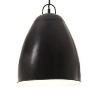 vidaXL Lámpara colgante industrial redonda 25 W negra 32 cm E27