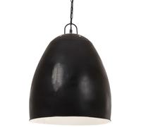 vidaXL Lámpara colgante industrial redonda negra 25 W 42 cm E27