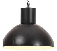 vidaXL Lámpara colgante redonda negra 25 W 48 cm E27
