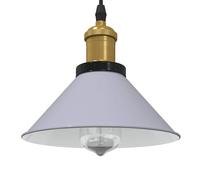 vidaXL Lámpara colgante regulable en altura E27 gris brillante Ø 22cm