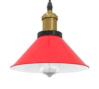 vidaXL Lámpara colgante regulable en altura E27 rojo brillante Ø 22cm