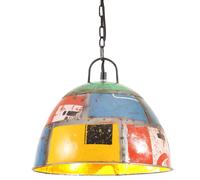 vidaXL Lámpara colgante vintage 25 W multicolor redonda 31 cm E27