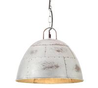 vidaXL Lámpara colgante vintage 25 W plateada redonda 31 cm E27
