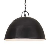 vidaXL Lámpara colgante vintage redonda 25 W negra 41 cm E27
