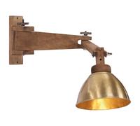 vidaXL Lámpara de pared 25 W E27 latón vintage