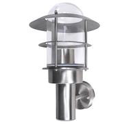 vidaXL Lámpara de Pared de Exterior Acero Inoxidable Aplique Luz de Jardín Con sensor Sí, No