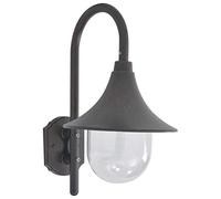 vidaXL Lámpara de Pared de Jardín Aluminio Bronce 42 cm Iluminación Luz Patio