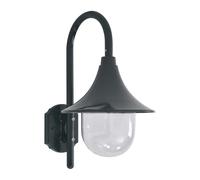 vidaXL Lámpara de pared de jardín aluminio verde oscuro E27 42 cm