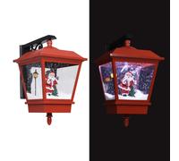 vidaXL Lámpara de pared de Navidad LED y Papa Noel rojo 40x27x45 cm