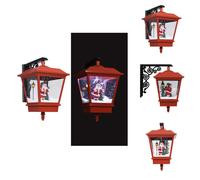 vidaXL: Lámpara de pared navideña con luz LED y diseño de Papá Noel, color rojo. Iluminación navideña