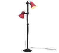 vidaXL Lámpara de Pie 2 Pantalla Hierro Fundido E27 Suelo Iluminación Color Multicolor, Negro, Blanco y mas