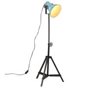 vidaXL Lámpara de pie azul desgastado 25 W E27 35x35x65/95 cm