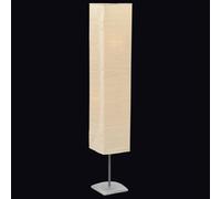 vidaXL Lámpara de pie con soporte de acero 135 cm beige