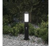 vidaXL Lámpara de poste con sensor, 50 cm, acero inoxidable, IP44