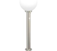 vidaXL Lámpara de poste con sensor, 80 cm, acero inoxidable, IP44