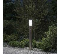 vidaXL Lámpara de poste con sensor, 80 cm, acero inoxidable, IP44