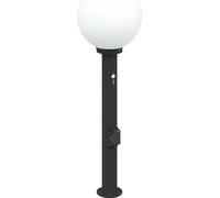 vidaXL Lámpara de poste con sensor y enchufe, 80 cm, color , IP44