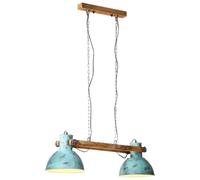 vidaXL Lámpara de Techo Azul Desgastado 25 W E27 85x28x109 cm, lámpara, luz de Dormitorio, iluminación Colgante, luz Colgante, luz de salón