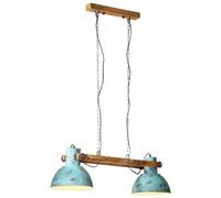vidaXL Lámpara de Techo Azul Desgastado 25 W E27 85x28x109 cm, lámpara, luz de Dormitorio, iluminación Colgante, luz Colgante, luz de salón