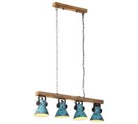 vidaXL Lámpara de techo, 25 W, azul, 90x24x111 cm, casquillo E27