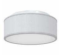 vidaXL Lámpara de techo con focos Gris 30 x 30 x 13,5 cm tela | Líneas limpias que le dan un toque a la moda, Función que te deja regular la iluminación como quieras,