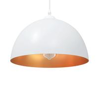 vidaXL Lámparas colgantes 2 uds regulable en altura E27 blanco Ø 30 cm