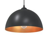 vidaXL Lámparas colgantes 2 uds regulable en altura E27 negro Ø 30 cm