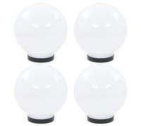 vidaXL Lámparas de bola LED 4 unidades esféricas PMMA 20 cm