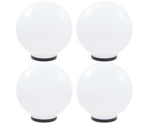 vidaXL Lámparas de Bola LED Esféricas PMMA (4 unidades) Iluminación Jardín Terraza Dimensiones 20 cm, 25 cm, 30 cm y mas
