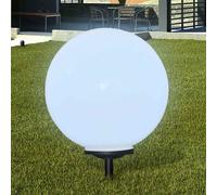 vidaXL Lámparas de Suelo LED (2 unidades) Energía Solar de Jardín en Forma de Bola Dimensiones 30 cm, 40 cm, 50 cm