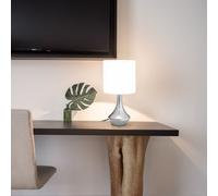 vidaXL Lámparas de mesa táctiles 2 unidades blanco E14