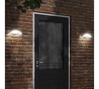 vidaXL Lámparas de pared LED de exterior 2 uds aluminio fundido blanco