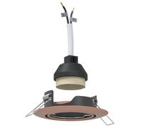 vidaXL Lámparas Juego de 6 Cobre 9 cm Luces de Techo Empotradas