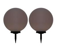 vidaXL Lámparas Solares Exterior (2 unidades) Esféricas Iluminación Luces Jardín Dimensiones 30 cm, 40 cm, 50 cm