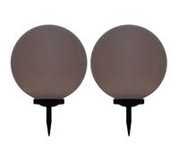 vidaXL Lámparas Solares Exterior (2 unidades) Esféricas Iluminación Luces Jardín Dimensiones 30 cm, 40 cm, 50 cm
