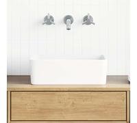 vidaXL Lavabo 40x30x13 cm cerámica blanco