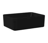 vidaXL Lavabo sanitario 40x30x13 cm cerámica negro