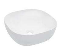 vidaXL Lavabo 42,5x42,5x14,5 cm cerámica blanco