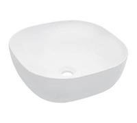 Vidaxl lavabo 42,5x42,5x14,5 cm cerámica blanco