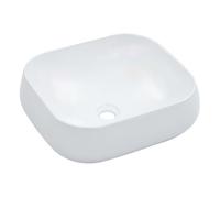vidaXL Lavabo sanitario 44,5x39,5x14,5 cm Cerámica Blanco