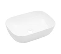 vidaXL Lavabo sanitario de cerámica 45,5×32×13 cm Blanco