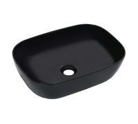 vidaXL Lavabo de cerámica 45,5x32x13 cm Negro