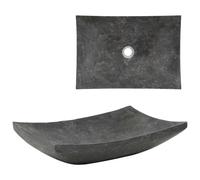 vidaXL Lavabo Mármol Piedra Natural Mobiliario Baño Lavabos Grifos Color Negro, Crema, y mas